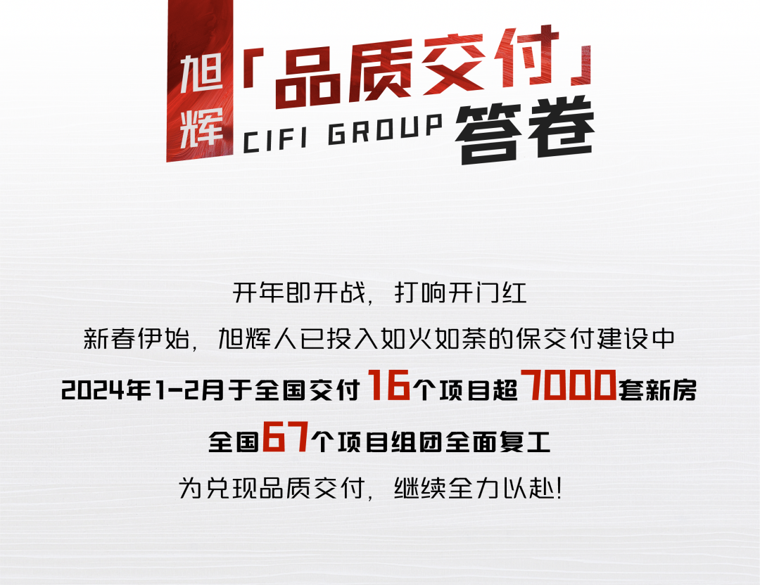 1-2月旭辉交付超7000套新房,这个春天住新家!_集团新闻_资讯中心_旭辉集团 - 用心构筑美好生活